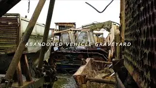 Abandoned Vehicle Graveyard! (Cranes, Military Trucks & More)