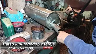 Hátsó kipufogódob cseréje az ASTRÁm-on
