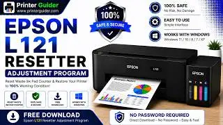 Epson L121 Resetter Adjustment Program Free Download without Password | Printer Guider