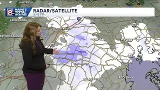 Snow exits tonight, turning cold and breezy Monday