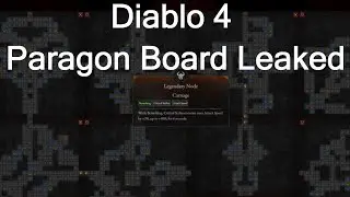 Diablo 4 paragon board leaked / Data Mined all Classes Paragon boards
