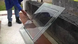 Prueba de impacto en vidrio