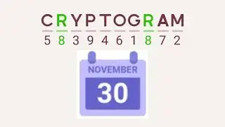 Cryptogram Daily Challenge November 30 2024 - 'Welcome to Monaco' Answers