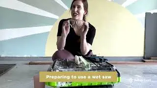 How to Use a Tile Wetsaw with Kelsey Mackall of A Dabbled Dwelling