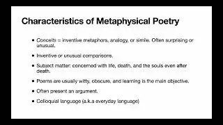 Introduction to Metaphysical Poetry | A LEVEL | Pre-1900s Poetry | AQA English Literature