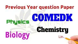 COMEDK previous year Paper download