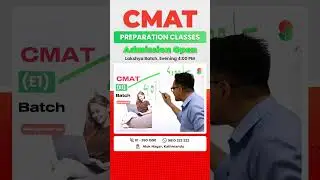 Call 9810322522 join Classes for #CMAT | #cmatpreparation New batch Admission  Open #EdusoftCmat