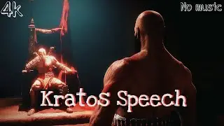 Kratos speech in God of war Ragnarok Valhalla // Without music // 4k video [Kratos Edit]
