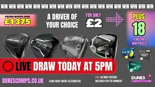 🔴 LIVE: Custom Fitted Driver (Draw #25) + Instant Wins