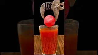 1000&deg;C Hot Ball vs Tomato Sauce #experiment #oddlysatisfying #rhcb #fyp