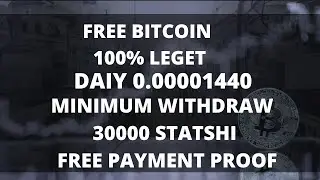 FREE BITCOIN CLAIM ,HOURLY 30000 SATOSHI |100% LEGIT & WORKING | WITHDRAW FOR FREE | LONG TERM SITE