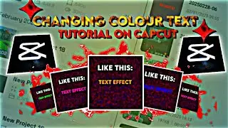 Changing colour text/RGB/Rainbow text tutorial on Capcut🤯 || Capcut || TUTORIAL || Siumax EditZ