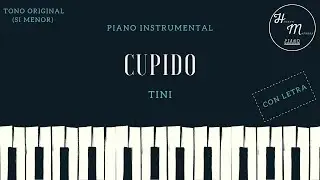 Cupido - Tini - Karaoke Instrumental de Piano - Tono Original Bm (Si menor)