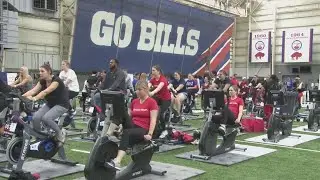 American Heart Association's Cyclenation takes the Buffalo Bills fieldhouse