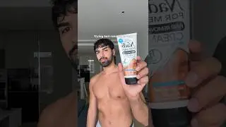 Trying hair removal cream! #mensgrooming