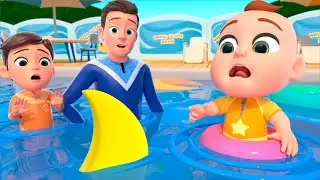 Baby Shark Prank in the Pool | Swimming Song | Almama Kids Songs & Nursery Rhymes