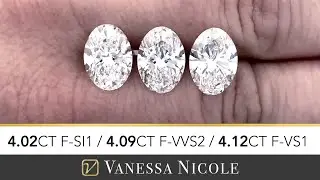 4 CARAT OVAL CUT DIAMOND - Oval Shape Diamond Color Grade & Diamond Size Comparison for Mariana