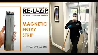 RE-U-ZIP&reg; Patented Magnetic Entry Strip&trade;  | Negative-Air Resistant - Healthcare Facilities