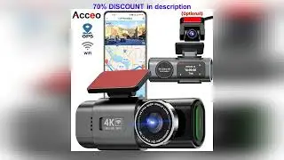 #Dash Cam 4K UHD Recording Car Camera DVR Night Vision Video Recorder Built-In Wi-Fi Support GPS 24