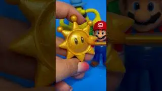 Super Mario Sunshine Shine Sprite with Clay #supermario #clay