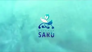 Science Saru Logo (2019-now) with Microsoft byline