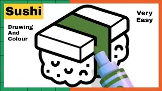 Create Your Own Delicious Sushi Drawing Today | Sushi Drawing | Easy Drawing | Drawing Steps 101