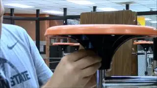 School Fix Universal Cone Style Cafeteria Stool Cap Installation