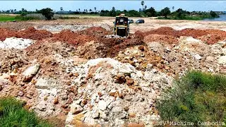 Starting Layer2 Filling BY Smart Driver Skill Of SHANTUI DOZER Leveling & Grading Clearing Garbage