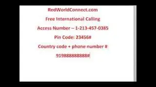 Free Unlimited International Calling - RedWorldConnect.com