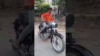 Kid Starting Bullet 350 🔥😱 | B 4 Bullet | #shorts #youtubeshorts #bullet #viral #trending