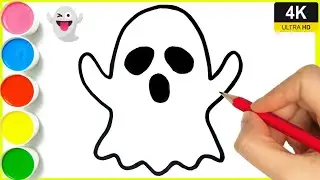 How to draw ghost drawing easy || Ghost 👻 drawing step by step || Ghost drawing for beginner Arya.