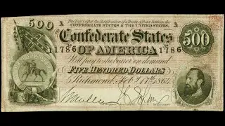1864 Confederate Currency Set Graded by PMG