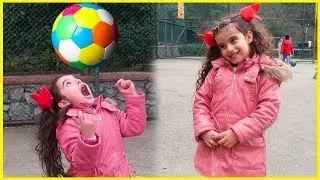 Misafirliğe Gittik, Bahçede Çocuklar ile İstop Oynadık l Eğlenceli Çocuk Videosu