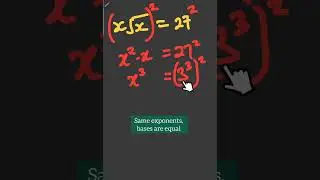 Nice Exponential Equation