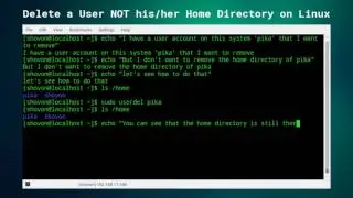 Delete a User NOT his/her Home Directory on Linux