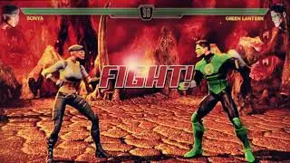 Mortal Kombat vs DC Universe, Sonya vs Green Lantern, Gameplay