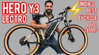 HERO LECTRO Y3 27.5 2025 latest edition launched, hero’ 1ST DETACHABLE BATTERY E-BIKE 7.8ah 250watt