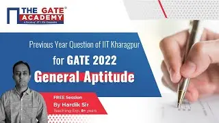 General Aptitude | PYQ of IIT Kharagpur | GATE 2022 Preparation
