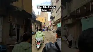 Uber Bike Ride in Cairo Egypt #egypt #cairo #ridethrough #uberbiketaxi