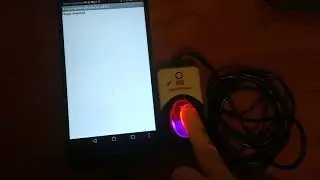 Communication between an android phone and a fingerprint reader