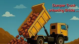 Loader Turck Unloading Bricks | Heavy Machinery at Work
