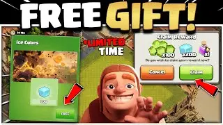 CLAIM FREE GEMS, 200x ICE CUBES & MAGIC ITEM FOR EVERYONE IN CLASH OF CLANS | FREE REWARDS COC