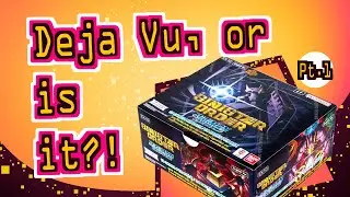 Digimon Card game 2nd Sinister order Booster box Unboxing Part 1
