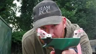 A few shots and a talk with my new custom Spanish target catapult slingshot