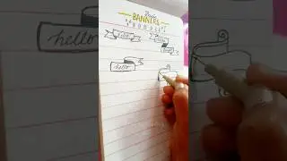 7-Very Easy BANNER Doodle Idea for BULLET JOURNAL #art #drawing #bulletjournal #drawingtutorial