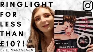 RING LIGHT FOR LESS THAN &pound;10?! | Does it work?
