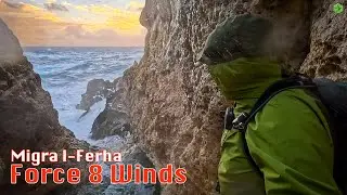 Force 8 winds at Migra l Ferha Malta