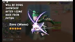(Anime warriors) Evolving zoro into 5*