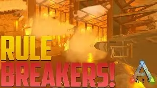 Ark RULE BREAKER FUNNY CAVE BASE RAID!!! (Ark Raids)