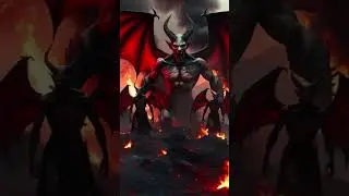 The hell fire, devil and his angels #devil #hellfire